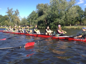 Renegade Rowing Team getting their point to start the Rumble on the River