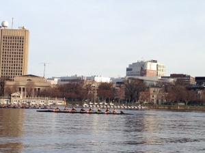 BC Men's Rowing in the Basin