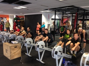 Some Renegades attacking the 2k at the Renegade Rowing League last month.
