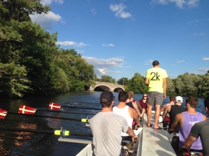 BC Men back on the water in the Barge last Thursday